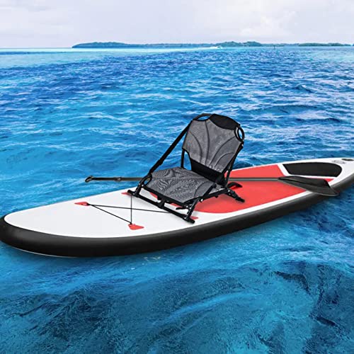 Adjustable Folding Kayak Seat with Breathable Mesh Backrest