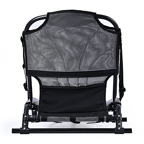 Adjustable Folding Kayak Seat with Breathable Mesh Backrest