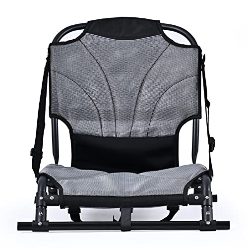Adjustable Folding Kayak Seat with Breathable Mesh Backrest