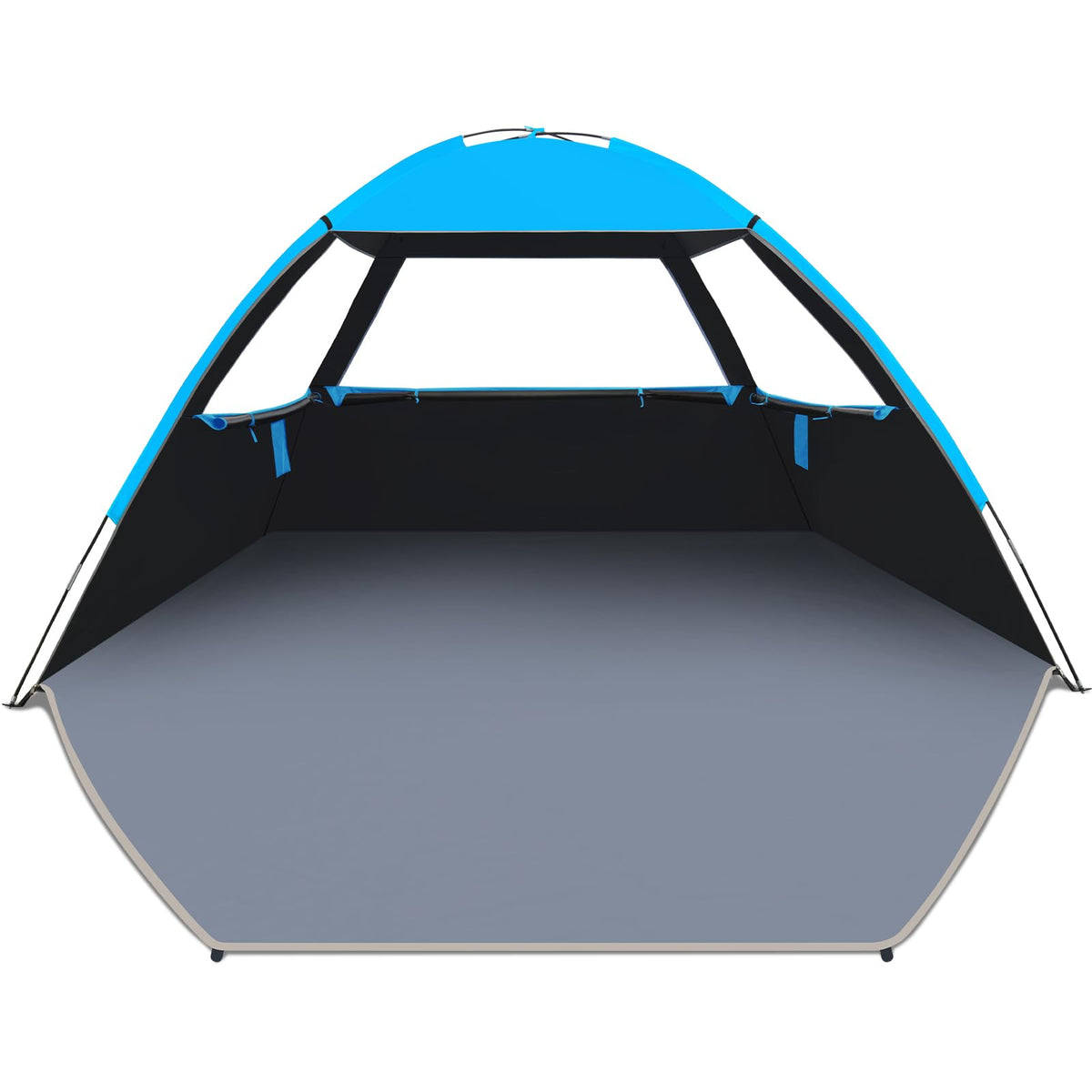 UPF 50 Beach Tent Sun Shelter with Portable Canopy