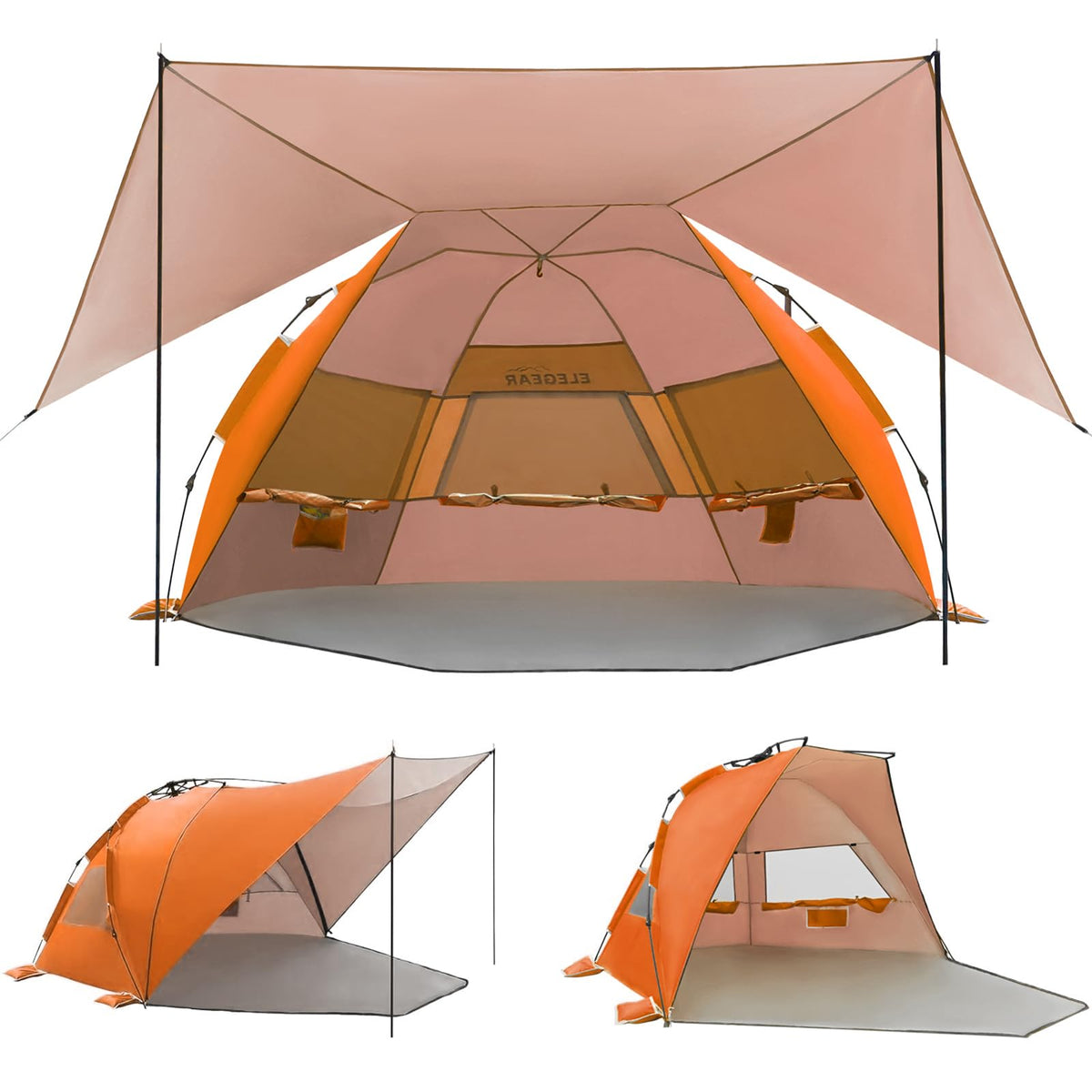 Pop Up Beach Tent Canopy with UPF 50 UV Protection