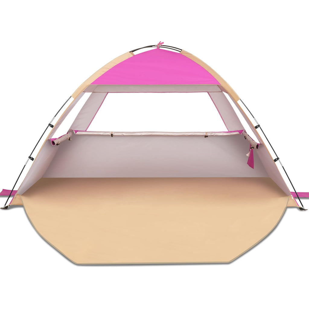 UPF 50 Beach Tent Sun Shelter with Portable Canopy