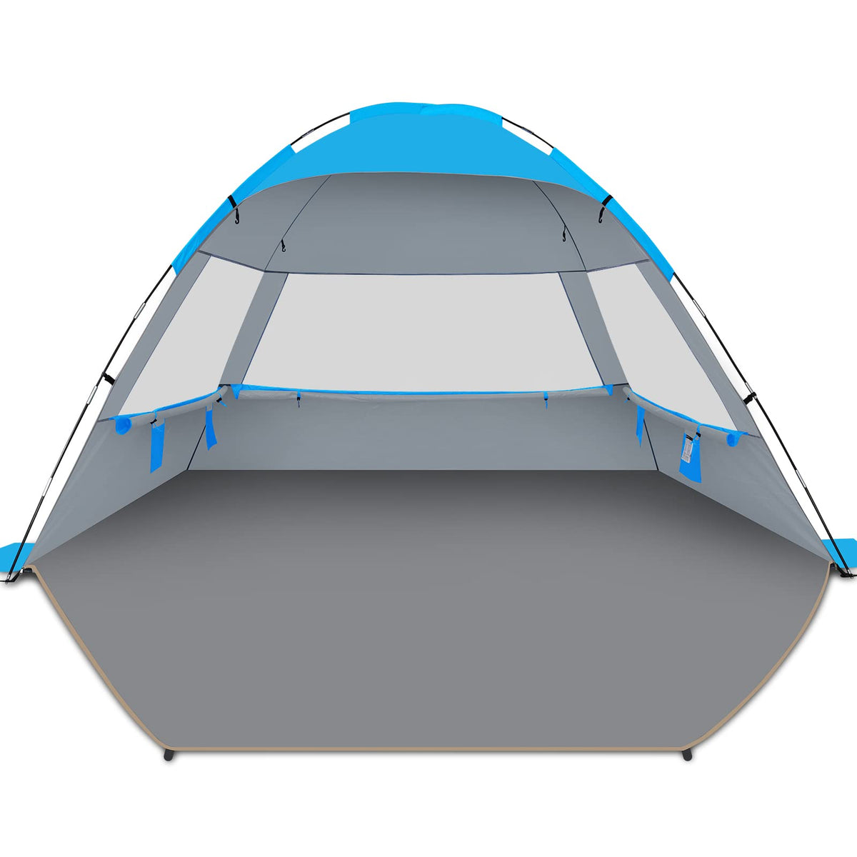 UPF 50 Beach Tent Sun Shelter with Portable Canopy