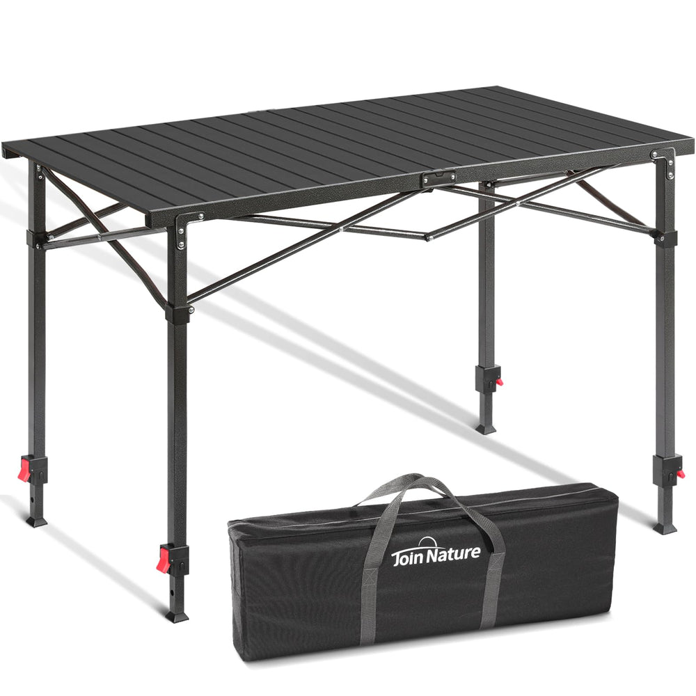 Adjustable Folding Camping Table for 2 to 6 People 220 lb Capacity