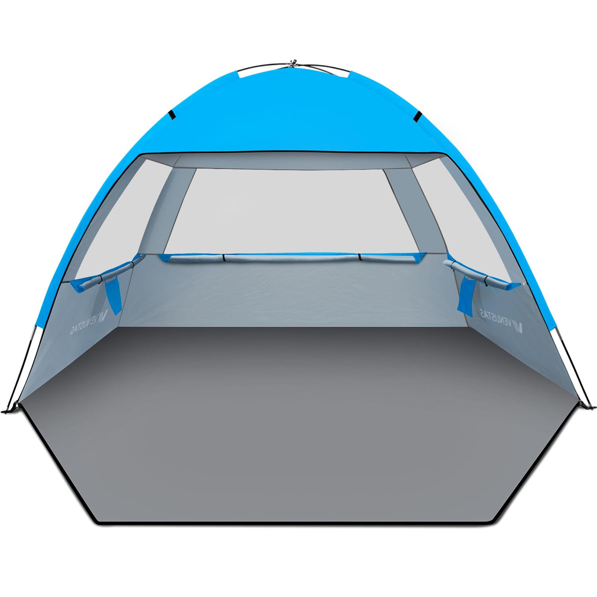 UPF 50 Beach Tent Sun Shelter with Portable Canopy