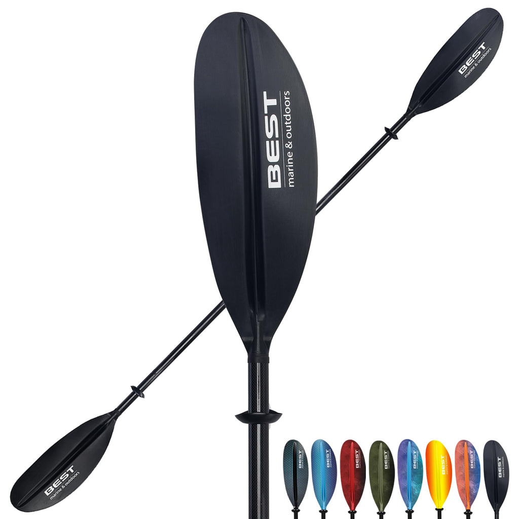 Lightweight Two Piece Carbon Fiber Kayak Paddle for Adults