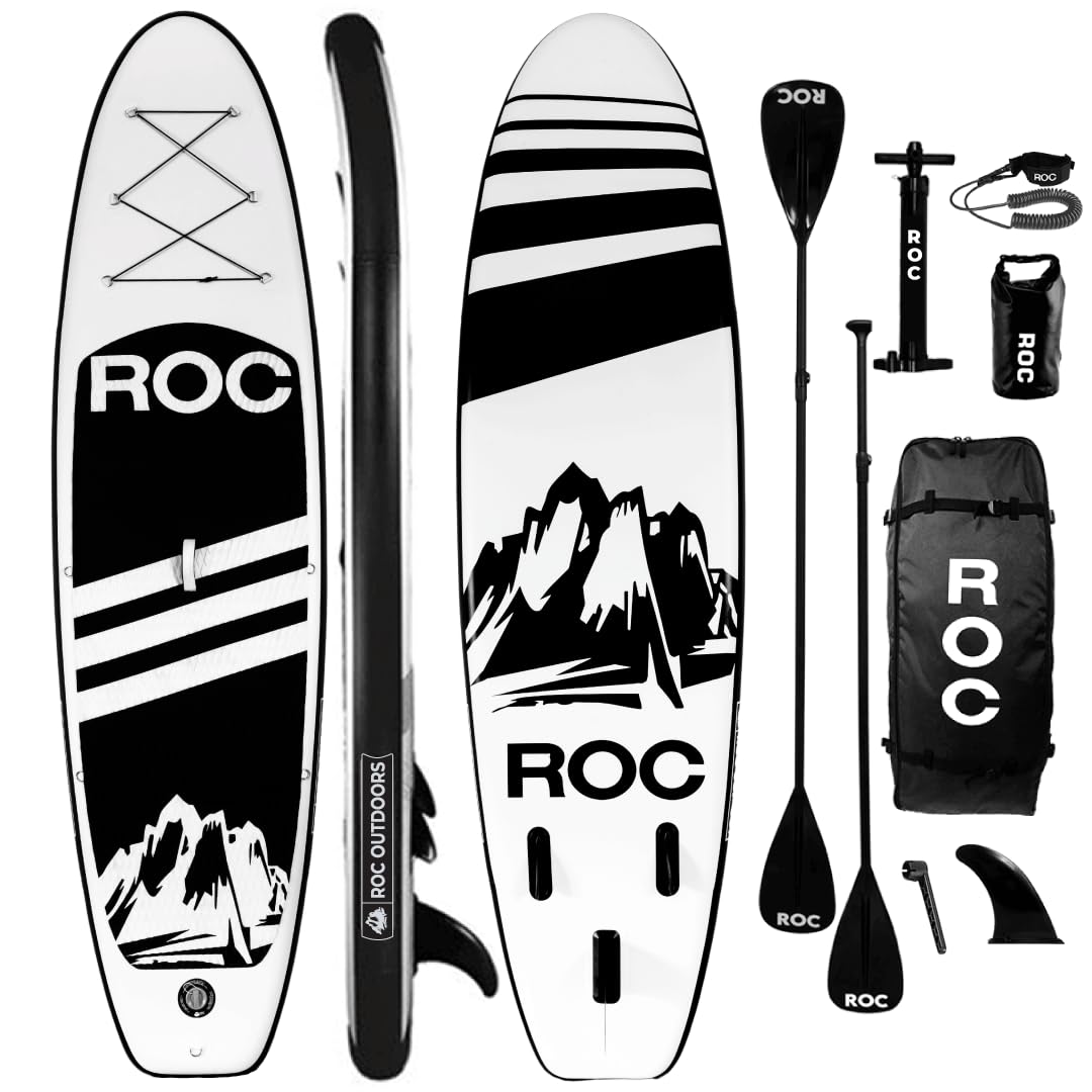 Wide Stable Inflatable Stand Up Paddle Board with Accessories