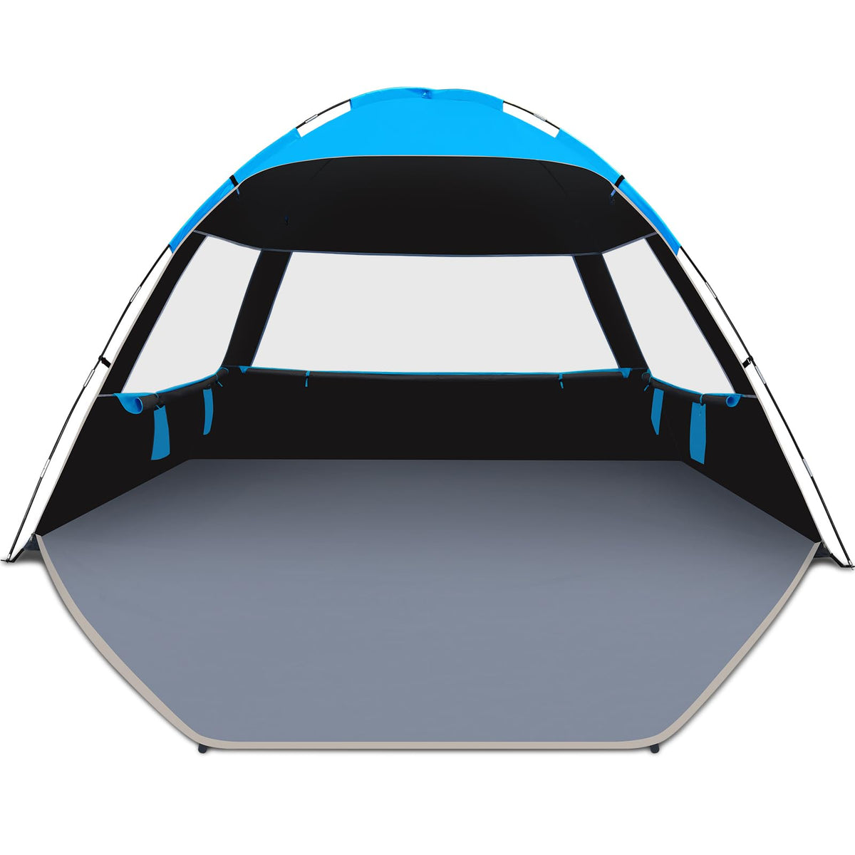UPF 50 Beach Tent Sun Shelter with Portable Canopy