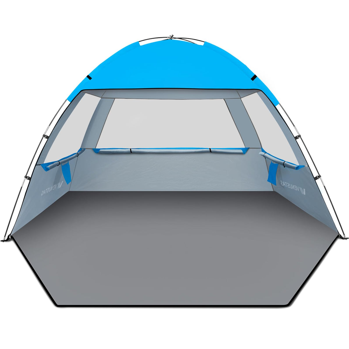 UPF 50 Beach Tent Sun Shelter with Portable Canopy