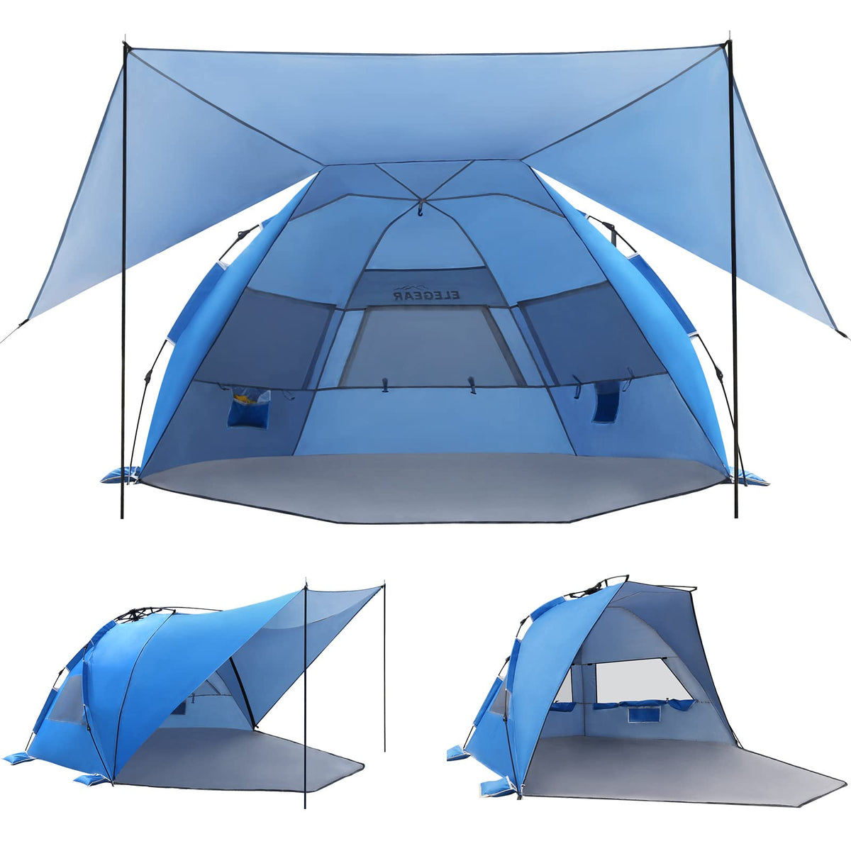 Pop Up Beach Tent Canopy with UPF 50 UV Protection