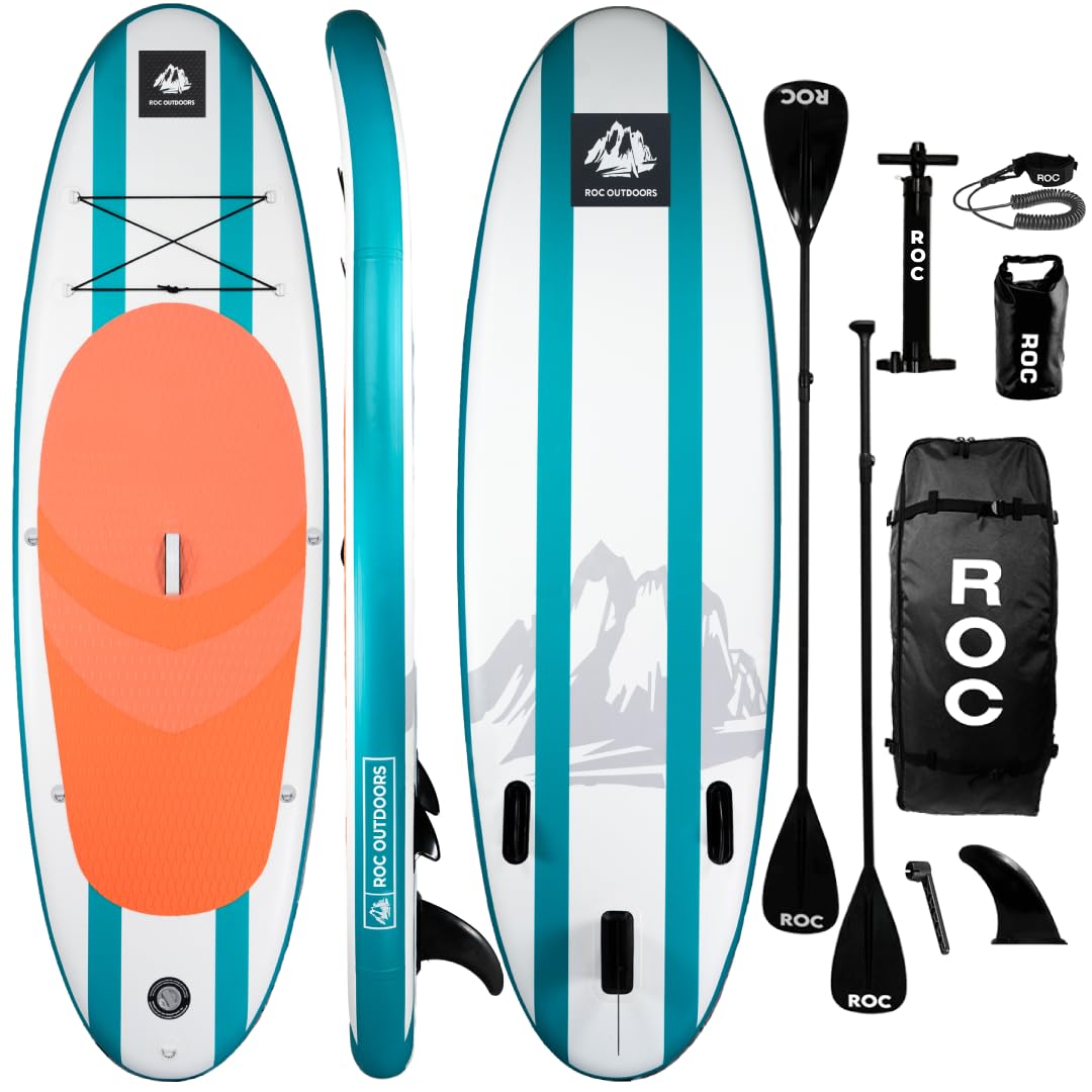 Wide Stable Inflatable Stand Up Paddle Board with Accessories