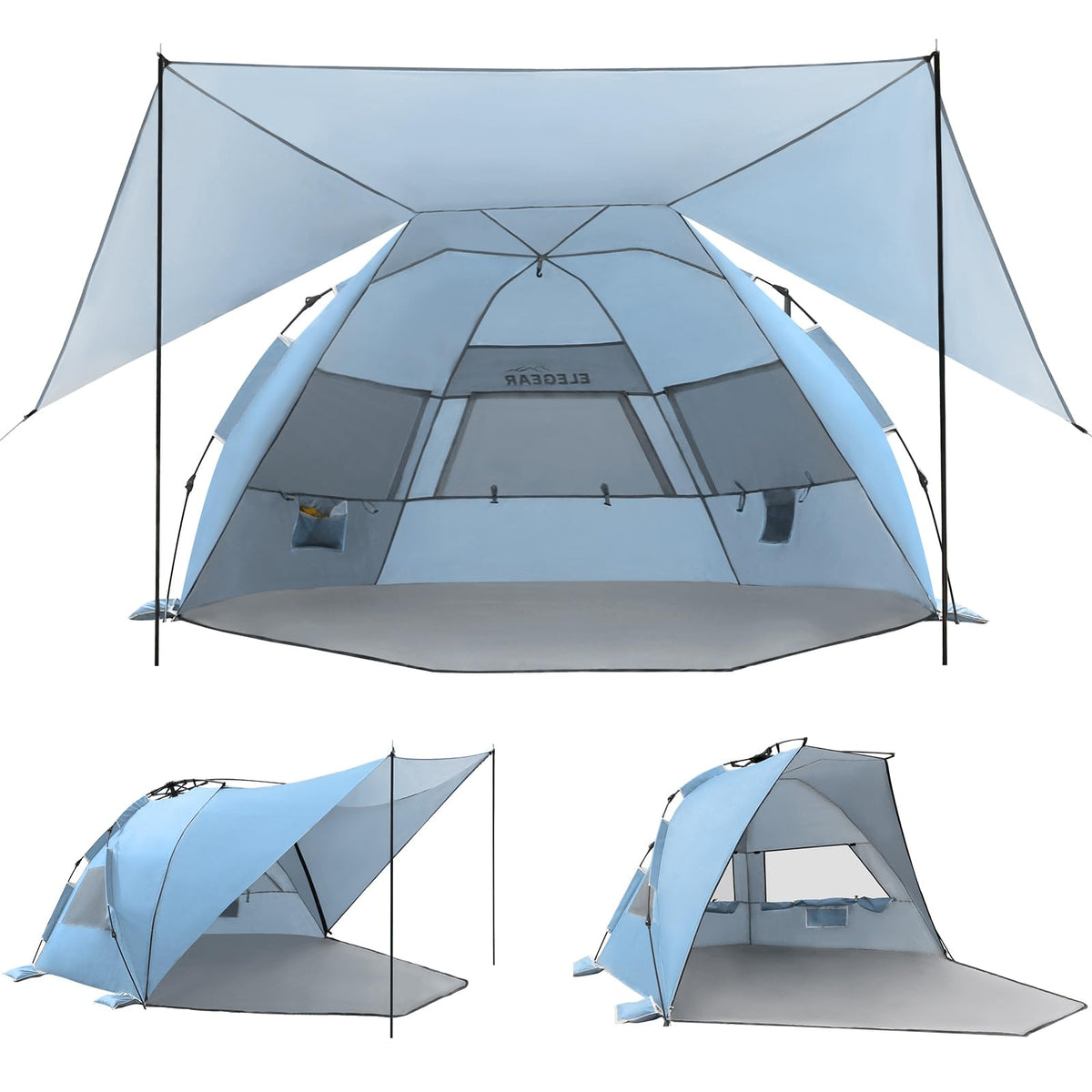Pop Up Beach Tent Canopy with UPF 50 UV Protection