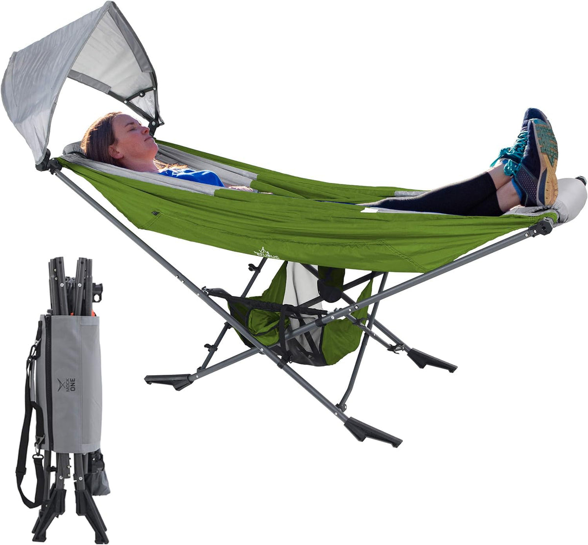 Portable Folding Hammock with Stand for Camping and Travel