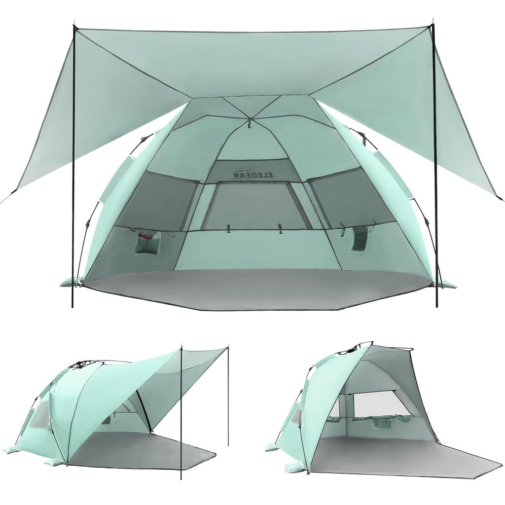 Pop Up Beach Tent Canopy with UPF 50 UV Protection