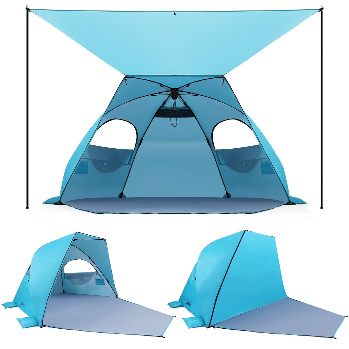 Pop Up Beach Tent Canopy with UPF 50 UV Protection
