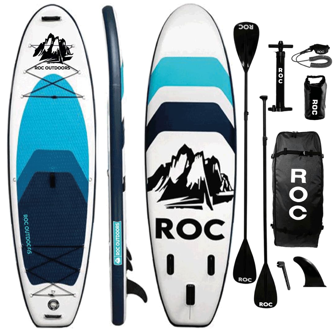 Wide Stable Inflatable Stand Up Paddle Board with Accessories