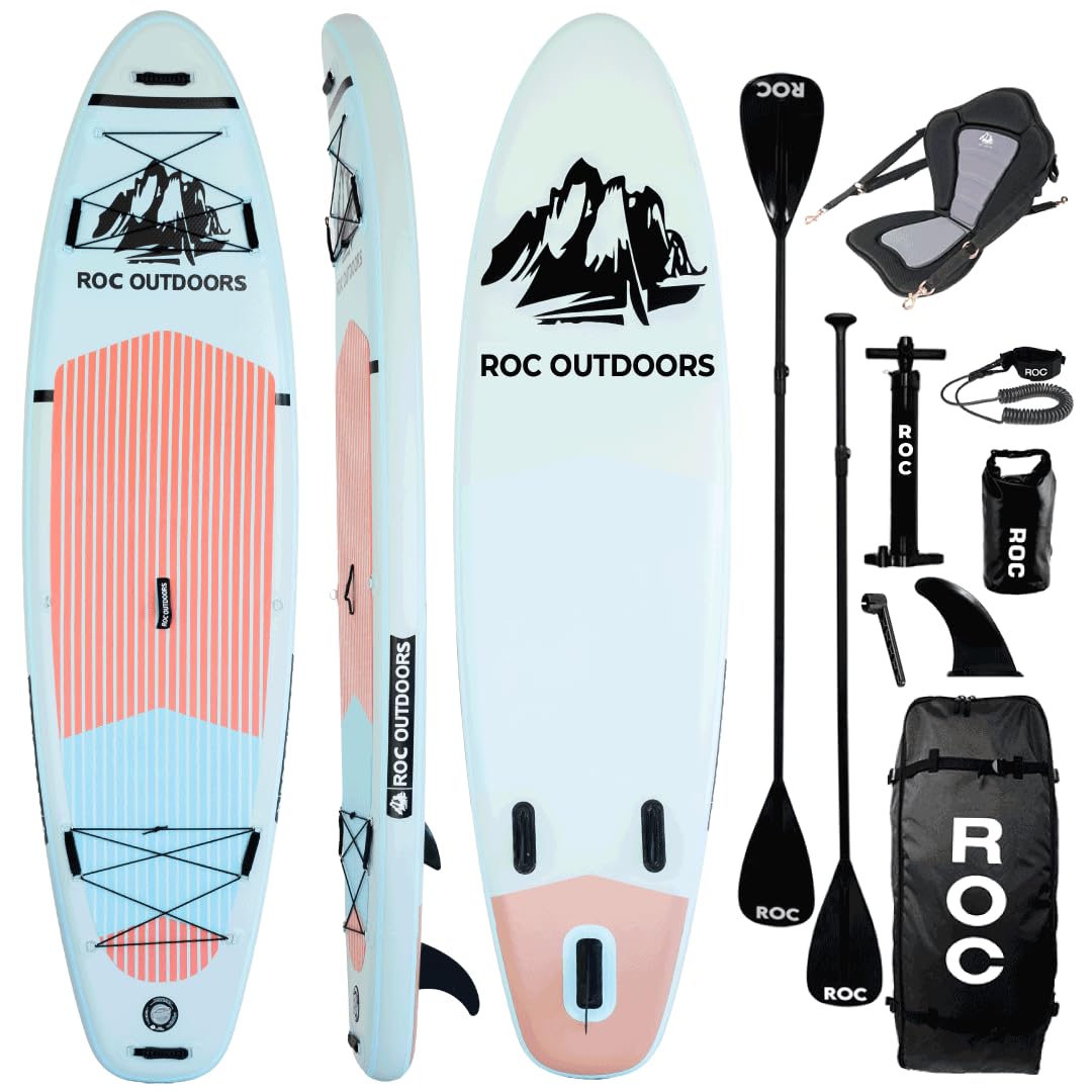 Wide Stable Inflatable Stand Up Paddle Board with Accessories