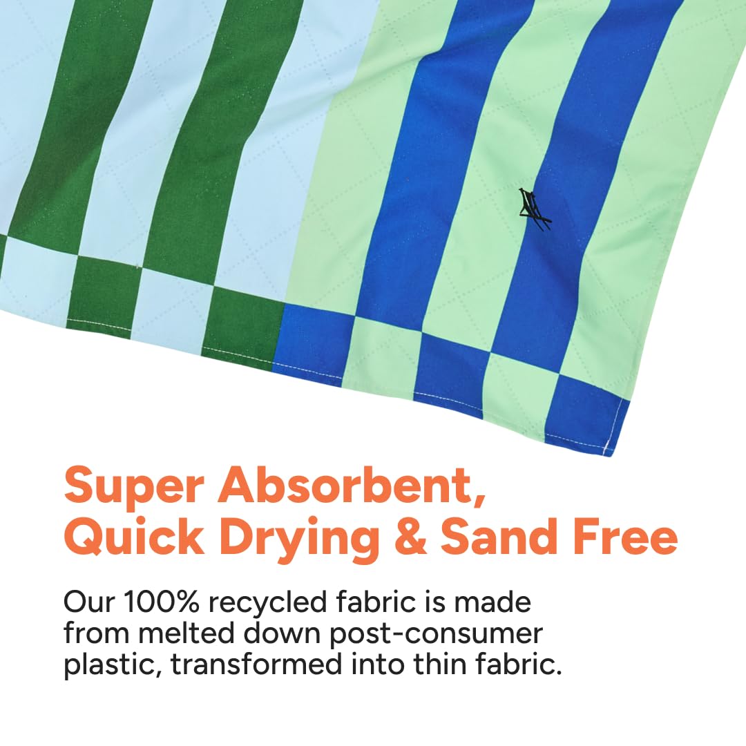 Large Quick Dry Water Resistant Picnic Blanket 66 x 66 Inch