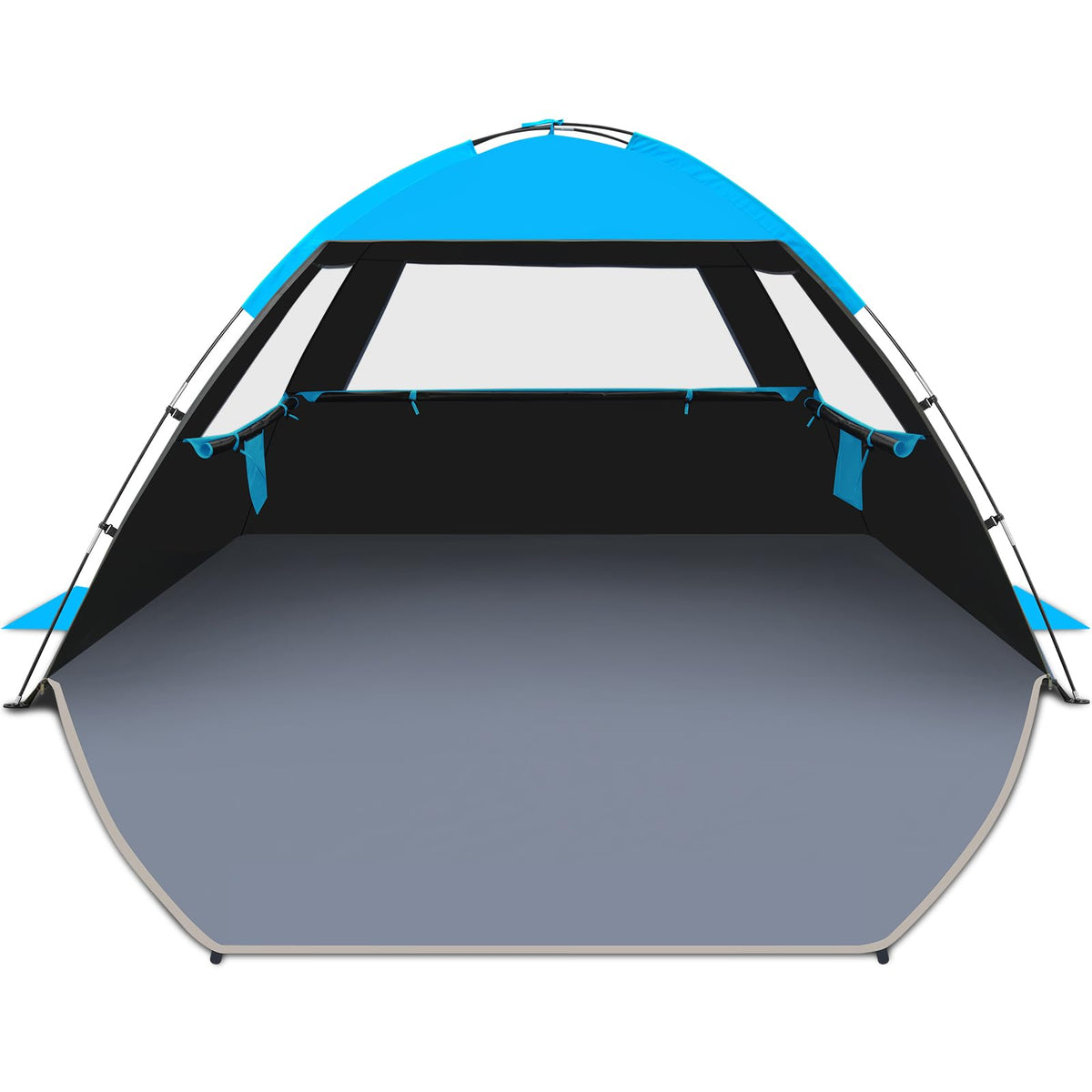 UPF 50 Beach Tent Sun Shelter with Portable Canopy