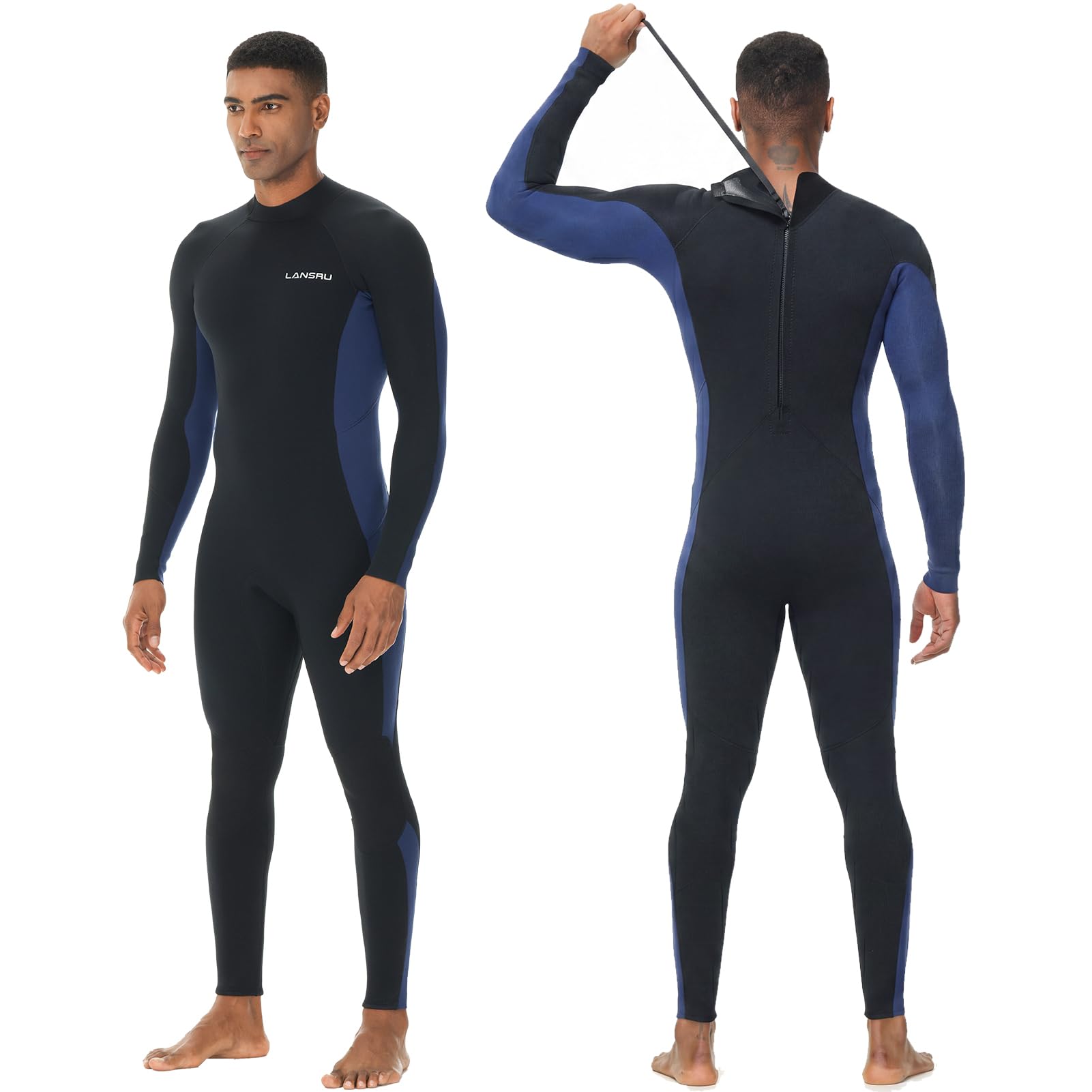 Mens 5mm Neoprene Wetsuit for Diving Surfing and Swimming