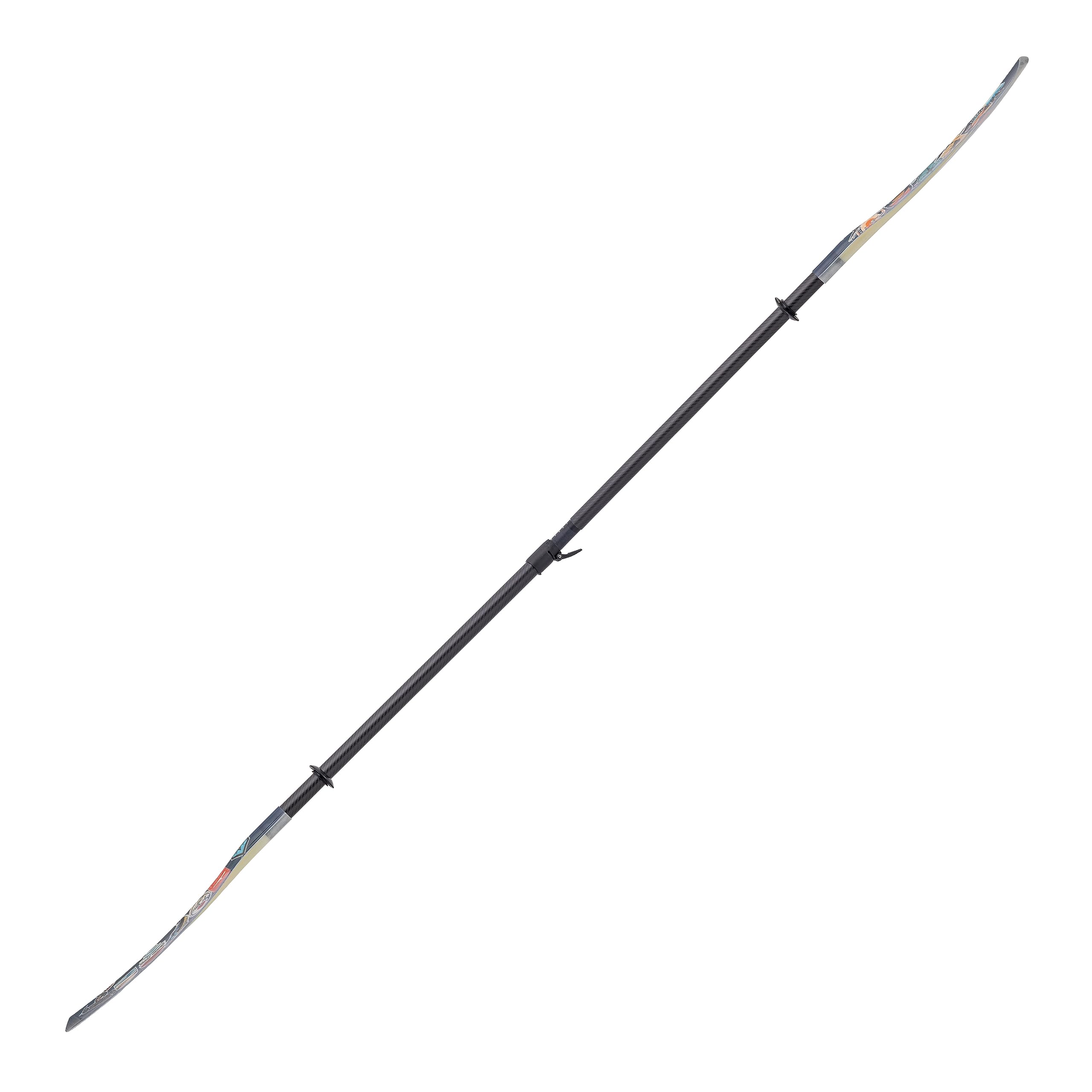 Adjustable Fiberglass Kayak Paddle with Carbon Fiber Shaft