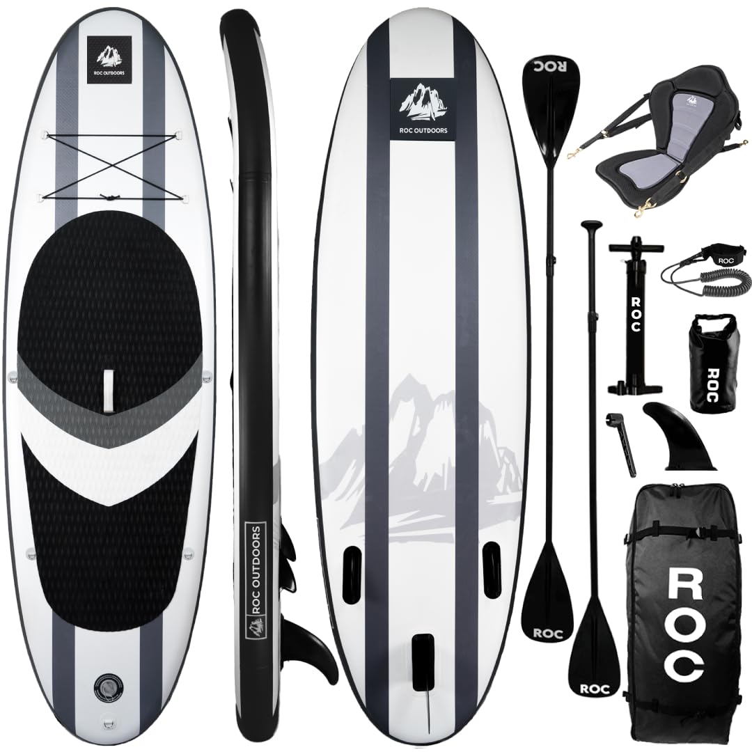 Wide Stable Inflatable Stand Up Paddle Board with Accessories