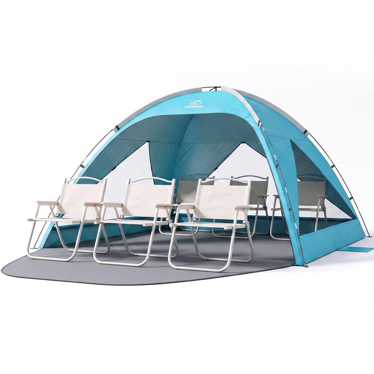 Portable Beach Tent Sun Shelter and Sunshade Cabana