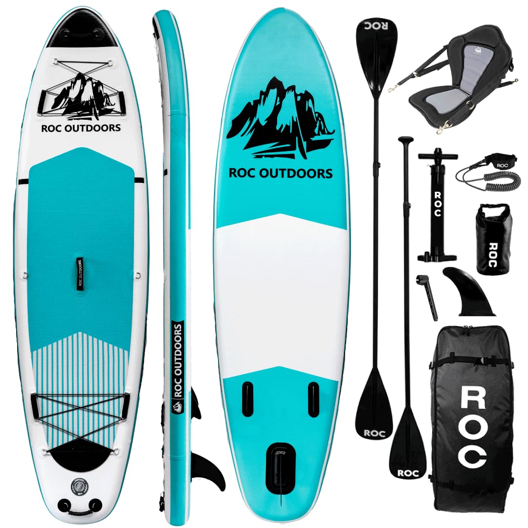 Wide Stable Inflatable Stand Up Paddle Board with Accessories