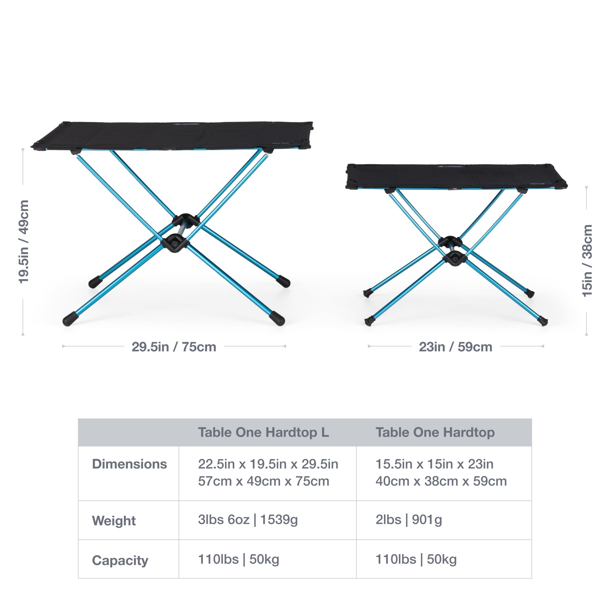 Lightweight Collapsible Portable Camping Table with Hard Top