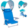 Adjustable 4 Position Reclining Beach Chair for Adults