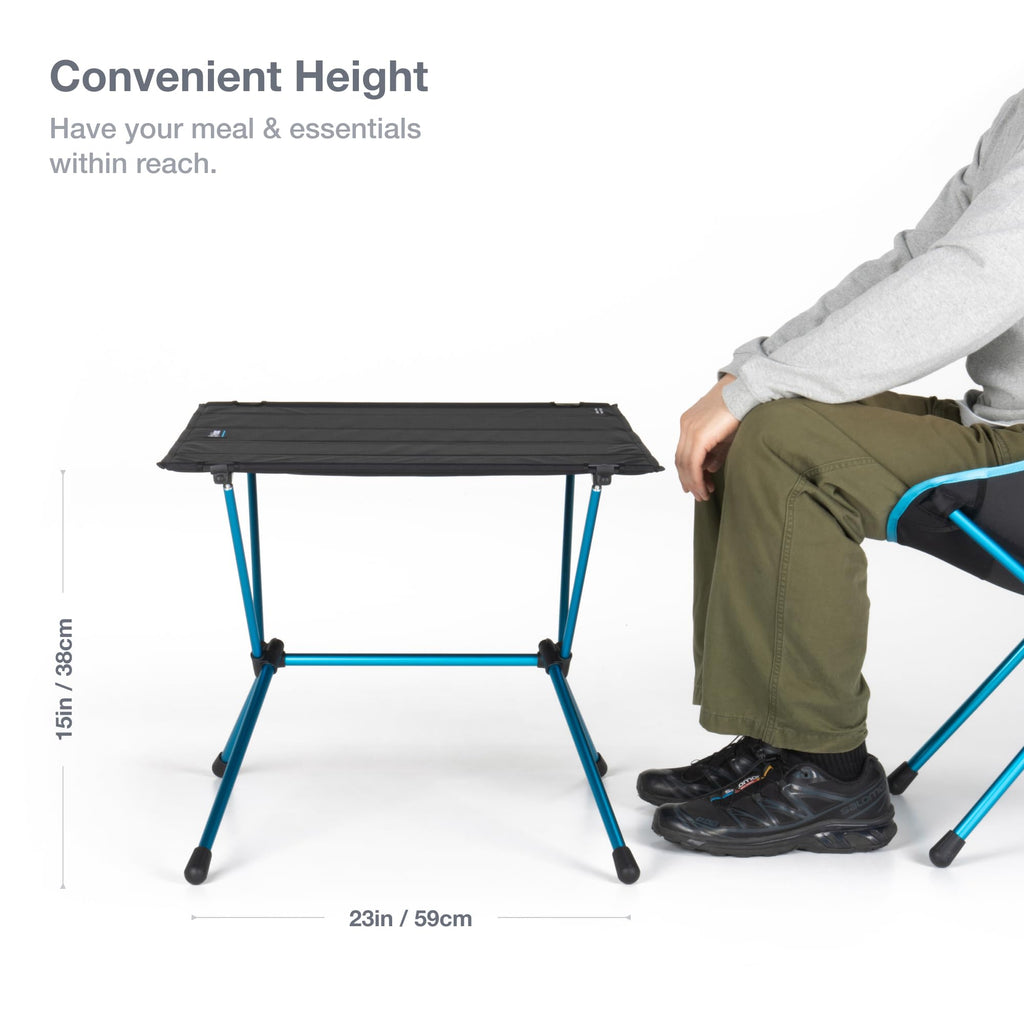 Lightweight Collapsible Portable Camping Table with Hard Top