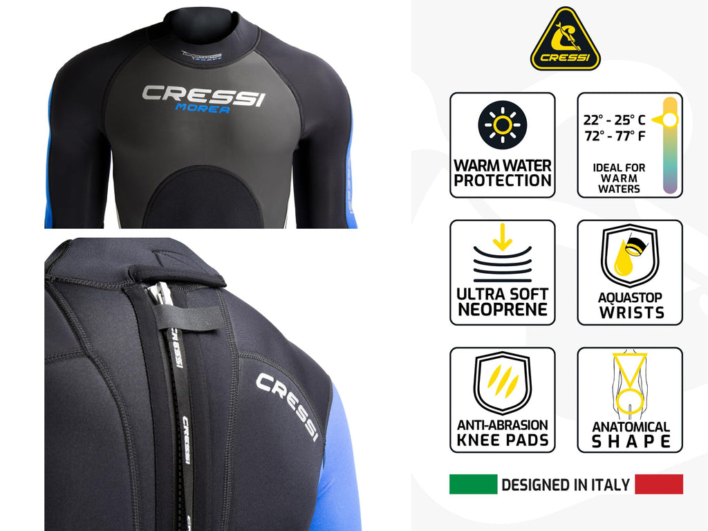Mens 3mm Thermal Neoprene Wetsuit for Scuba Diving