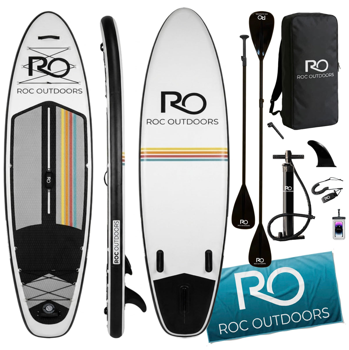 Wide Stable Inflatable Stand Up Paddle Board with Accessories