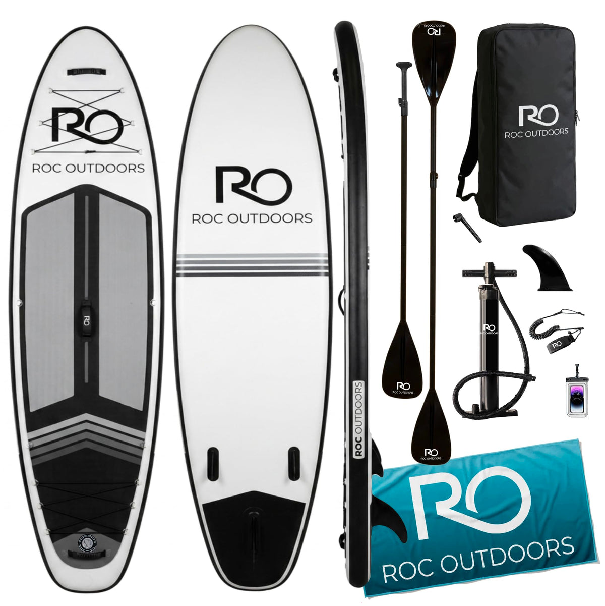 Wide Stable Inflatable Stand Up Paddle Board with Accessories