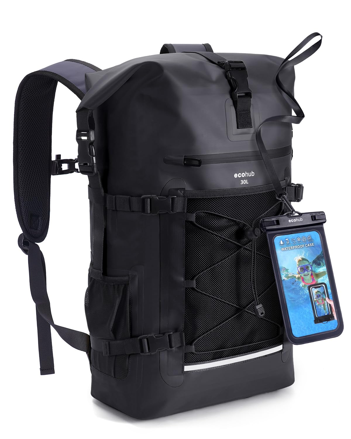 Heavy Duty Waterproof Roll Top Dry Bag Backpack