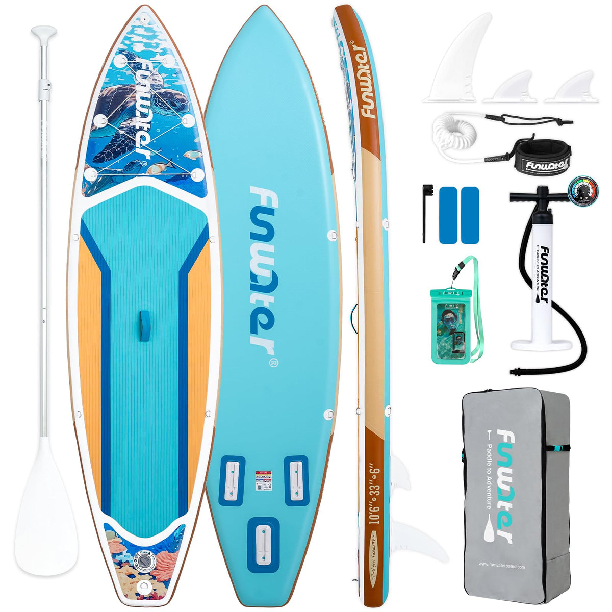 Inflatable Stand Up Paddle Board with Beginner SUP Accessories