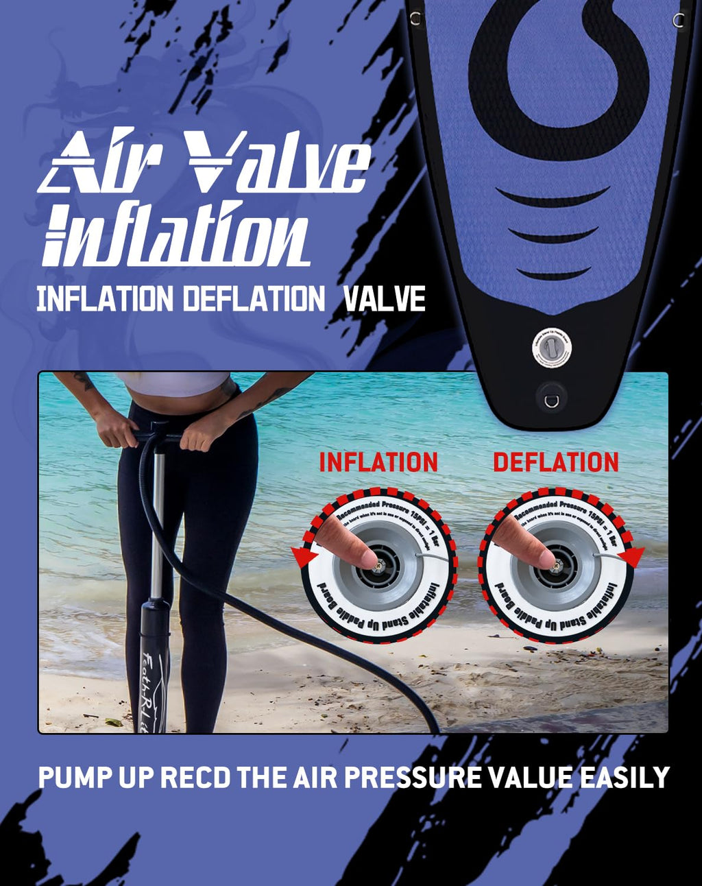 Inflatable Stand Up Paddle Board with Beginner Accessories