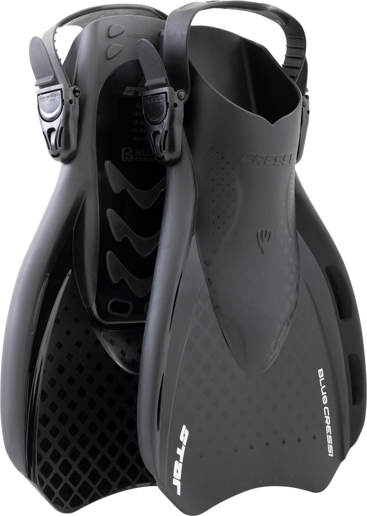 Adult Snorkel Set with Wide View Mask Dry Snorkel and Fins