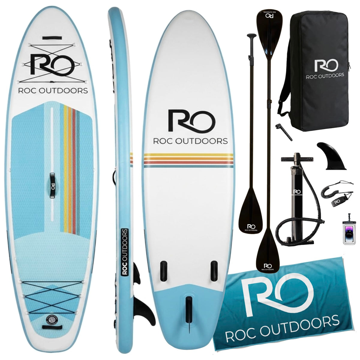 Wide Stable Inflatable Stand Up Paddle Board with Accessories