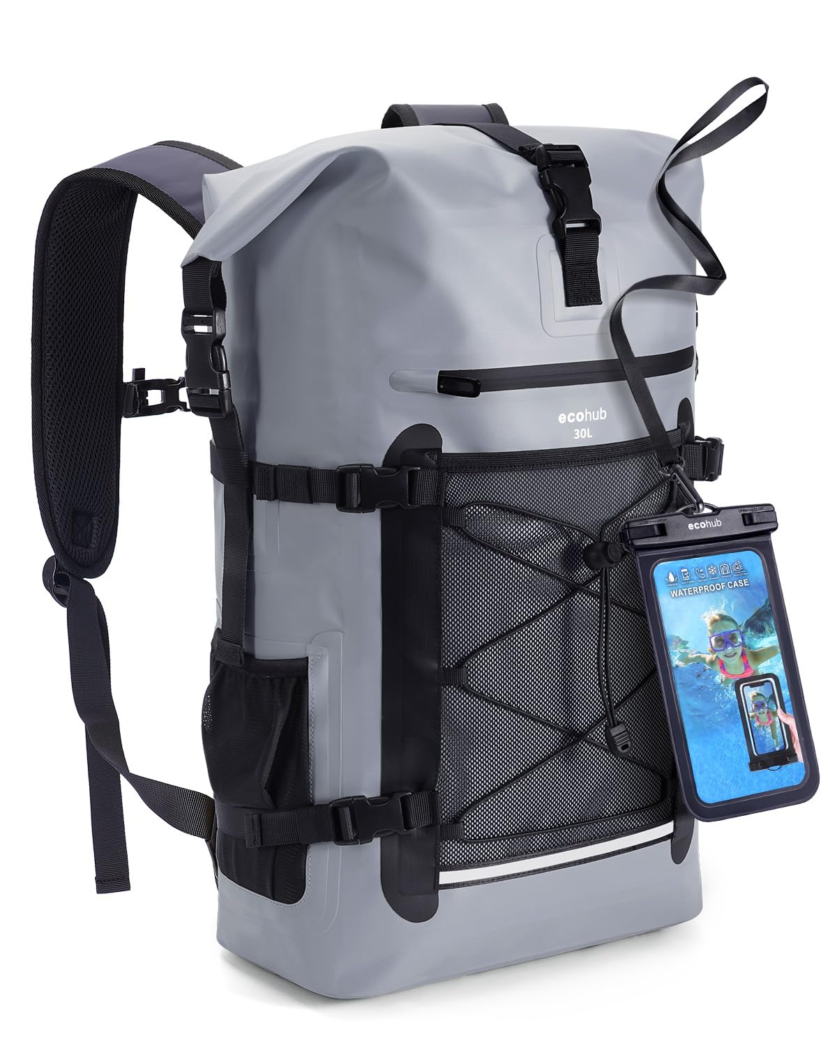 Heavy Duty Waterproof Roll Top Dry Bag Backpack