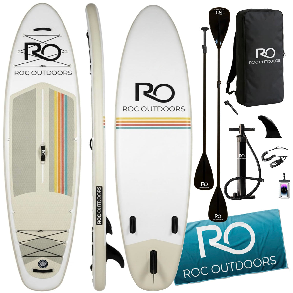 Wide Stable Inflatable Stand Up Paddle Board with Accessories
