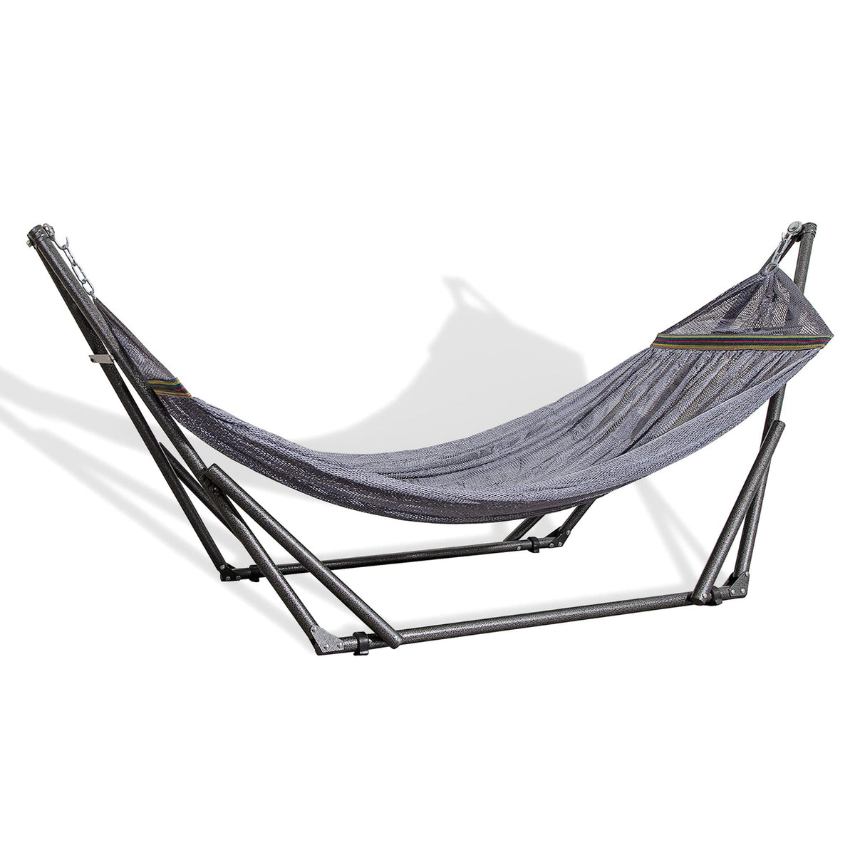 Portable Folding Hammock with Adjustable Steel Stand and Carry Case