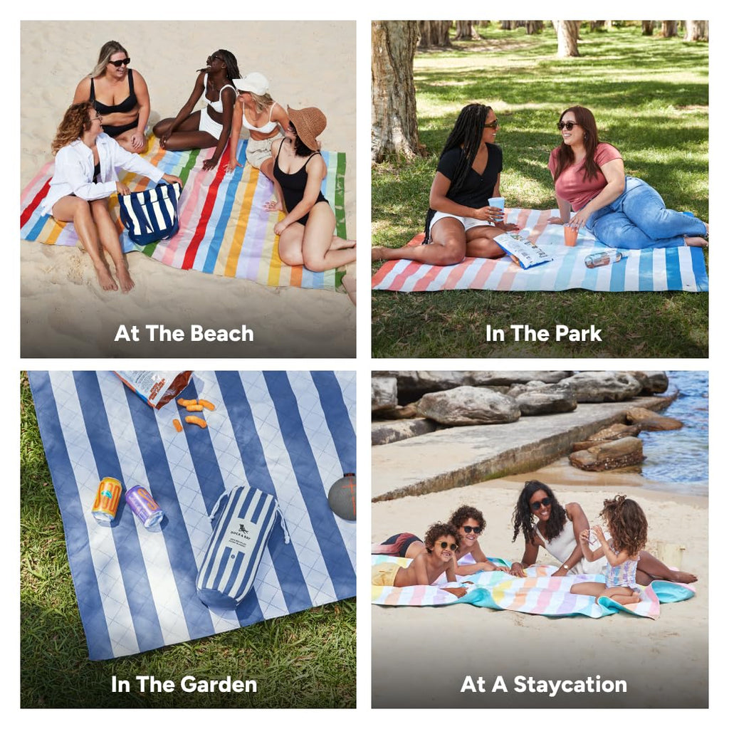 Quick Dry Water Resistant Picnic Blanket for Camping and Travel