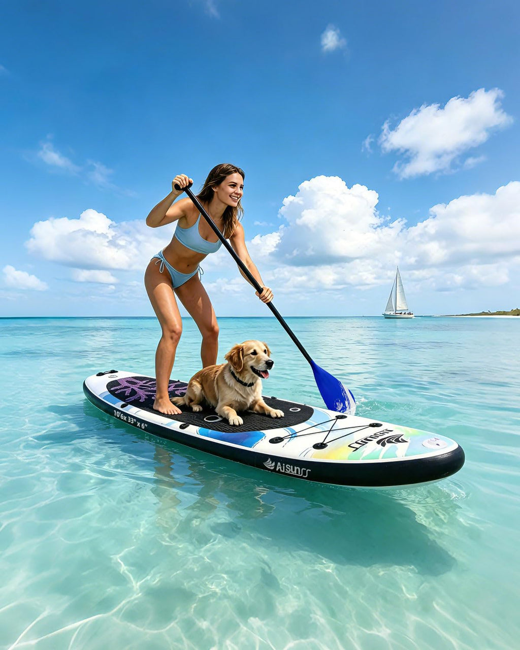 Inflatable Stand Up Paddle Board with SUP Accessories
