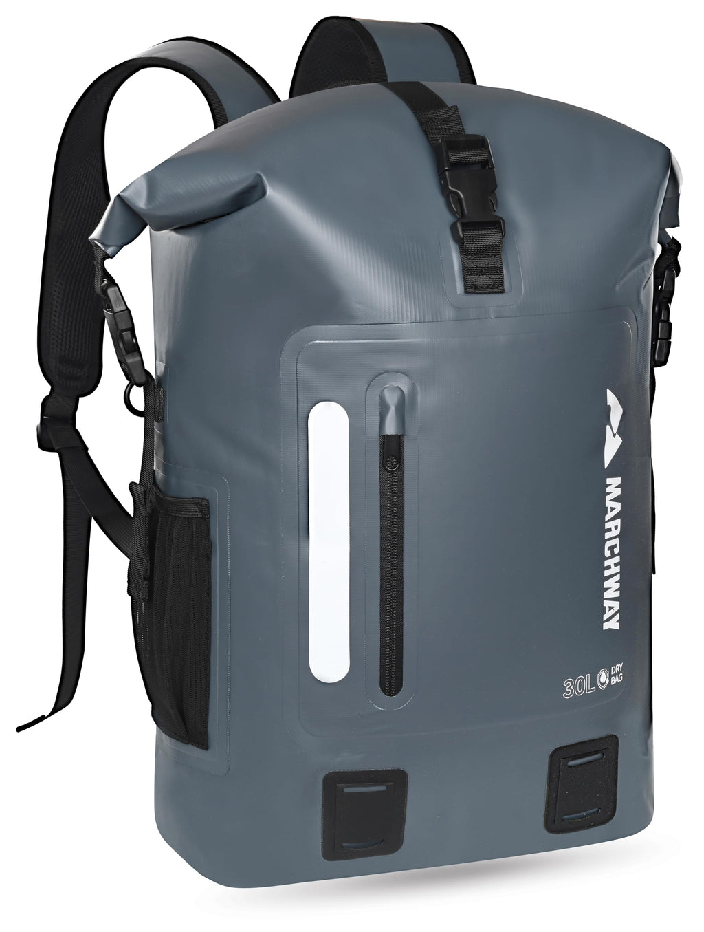 Waterproof Roll Top Floating Backpack with Cushioned Back