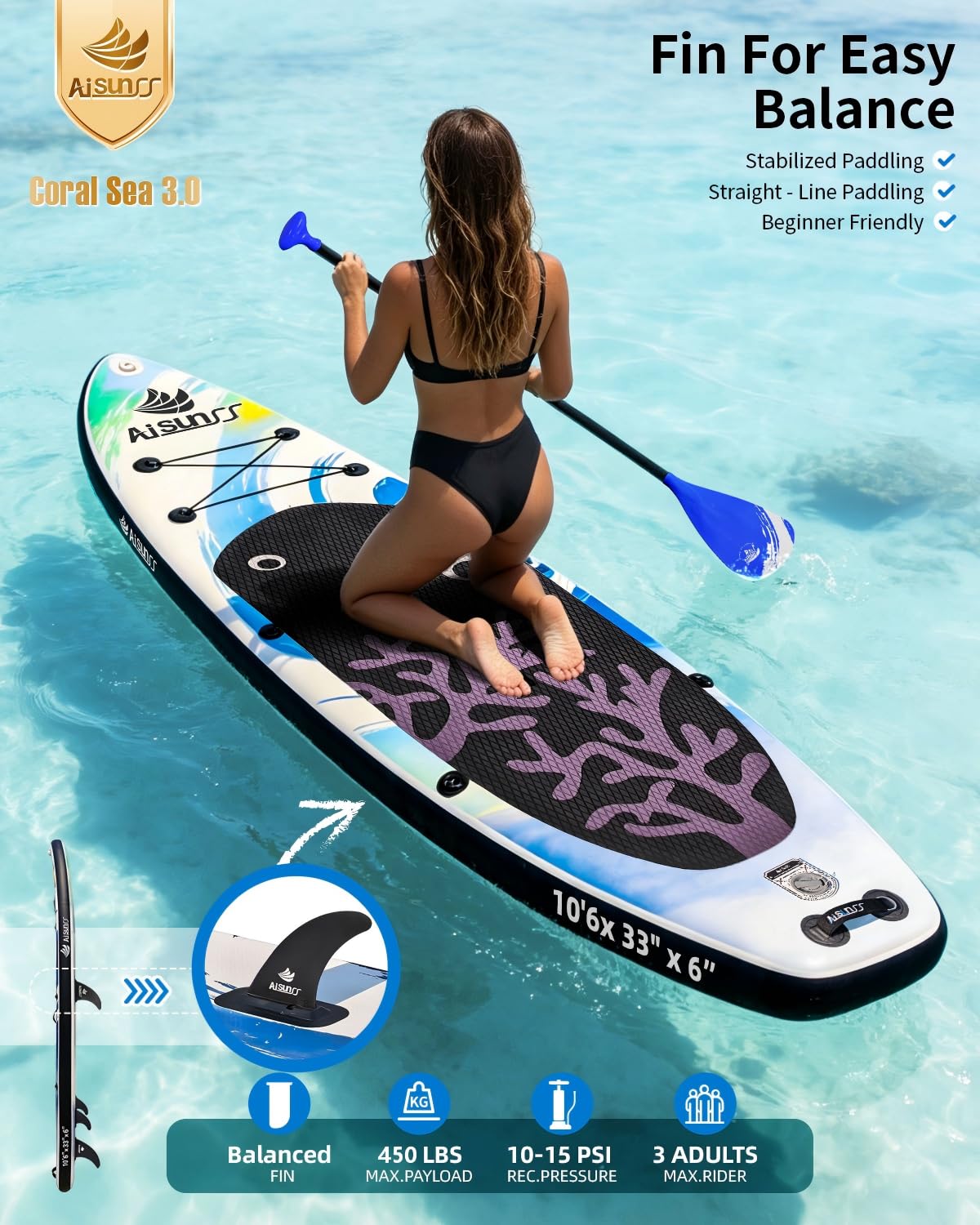 Inflatable Stand Up Paddle Board with SUP Accessories