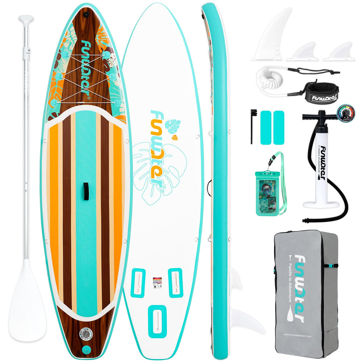 Inflatable Stand Up Paddle Board with Beginner SUP Accessories
