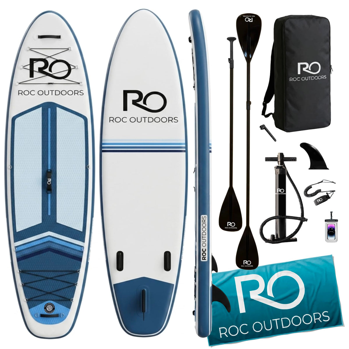 Wide Stable Inflatable Stand Up Paddle Board with Accessories