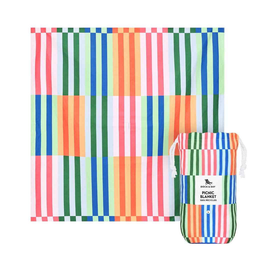 Large Quick Dry Water Resistant Picnic Blanket 66 x 66 Inch