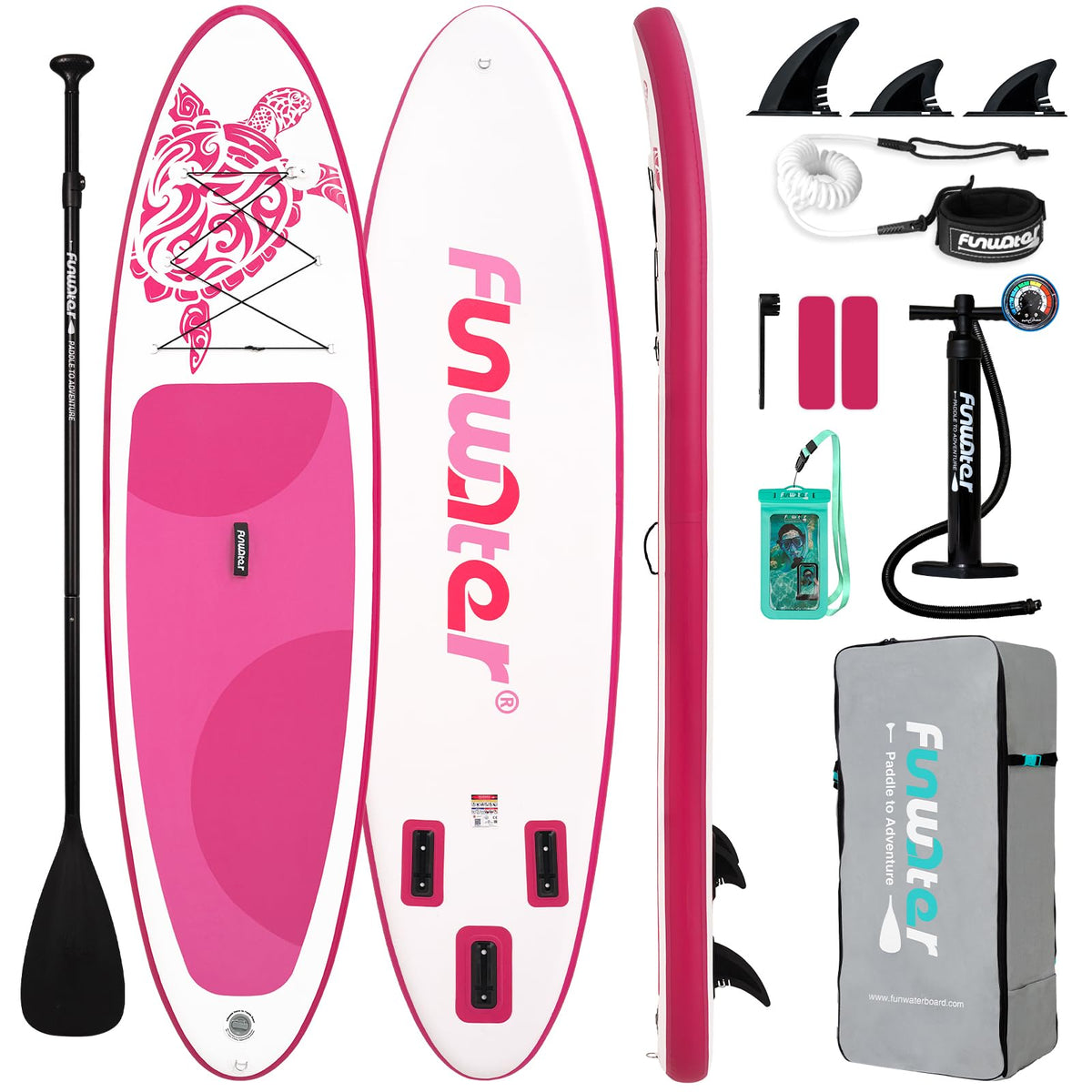 Inflatable Stand Up Paddle Board with Beginner SUP Accessories